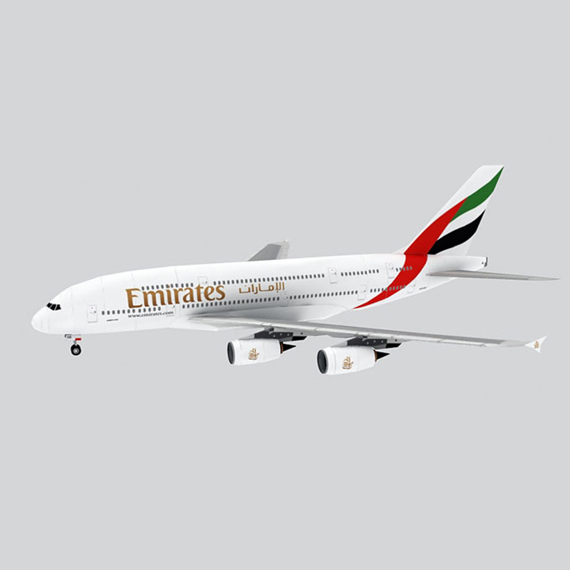 Model Kit Singapore - ออสเตรเลีย UAE สิงคโปร์แอร์บัสแบบกระดาษ A380เครื่องบินโดยสาร A380