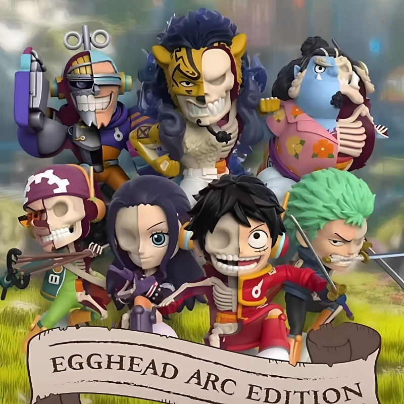Model Kit Luffy - MightyJaxx อนิเมะวันพีซ ของเล่นบลายด์บ็อกซ์แบบกึ่งถอดประกอบ ฟิกเกอร์ลูฟี่ โซโล อุซป