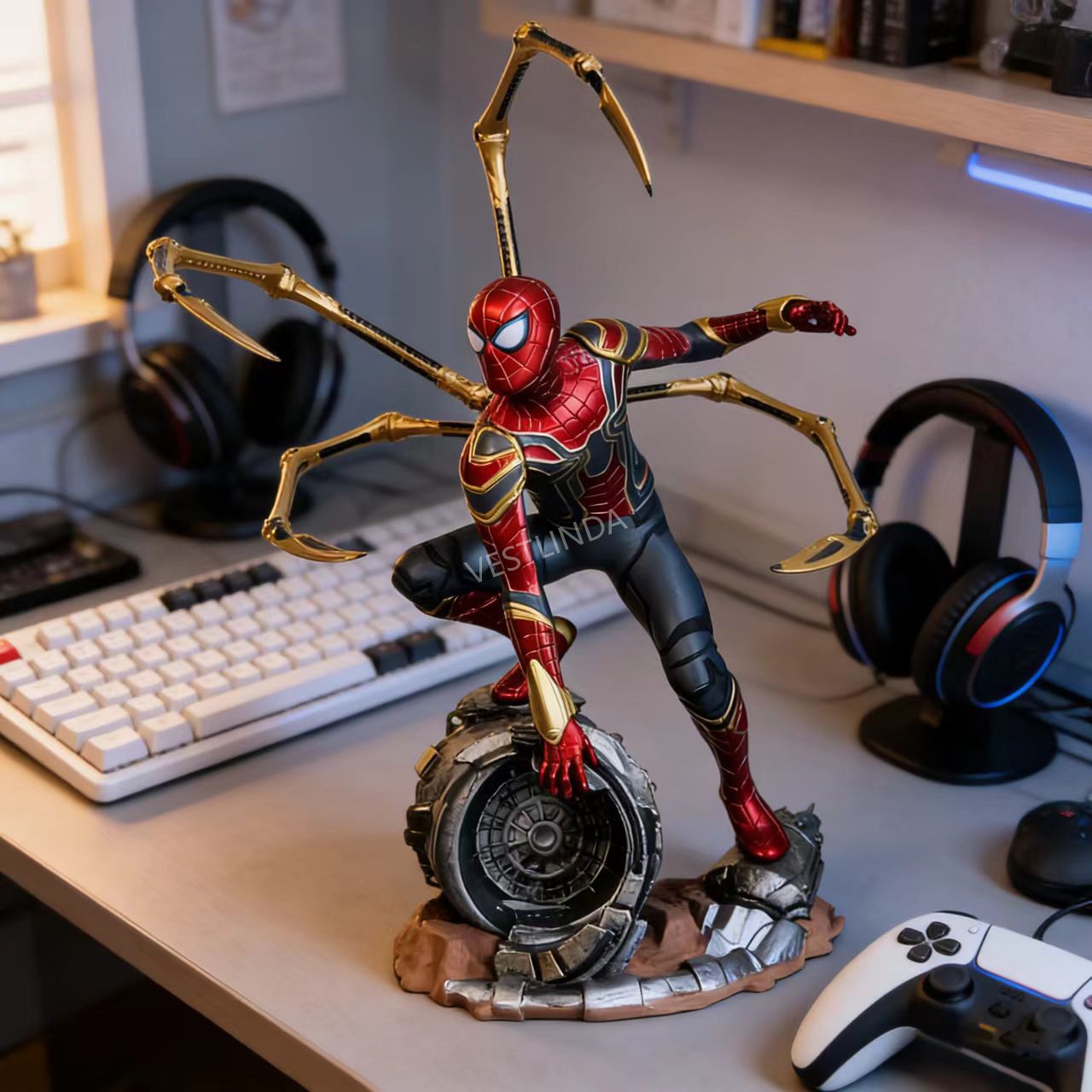 Model Kit Spiderman - โมเดลของเล่นมาร์เวล สไปเดอร์แมน โมเดลตัวละคร งานแฮนด์เมด ของเล่นจากภาพยนตร์และเกม ของเล่นแอคชั่น