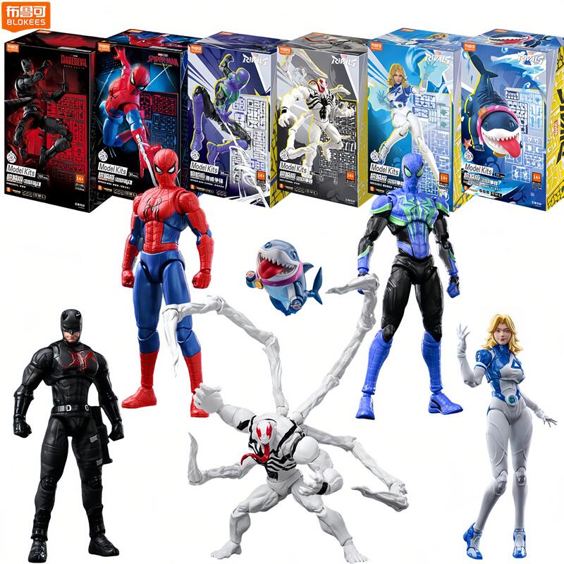 Model Kit Spiderman - บล็อกกี้ส์ สไปเดอร์แมน แอนตี้เวนอม เดอะเดเวลล์ แอคชั่นฟิกเกอร์ ของเล่นใหม่เอี่ยม