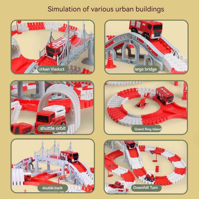 Fire Engine TRACK ประกอบรถวิศว - Model Kit Train บทวิจารณ์และราคา
