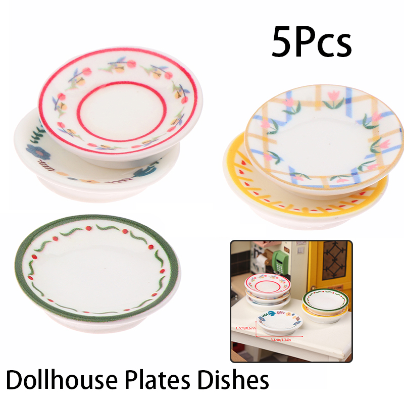 5 ชิ้น 1/12 บ้านตุ๊กตามินิจานจ - Model Kitchen Set บทวิจารณ์และราคา