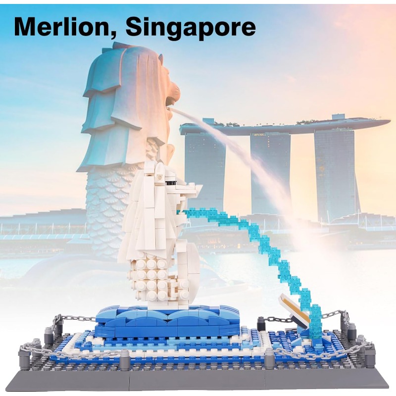 ชุดประกอบโมเดลรูปปั้นมังกรสิงค - Model Kit Singapore บทวิจารณ์และราคา