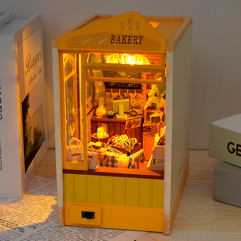 DIY หนังสือไม้ Nook ใส่ชั้นวาง - Model Kit Japan Shop บทวิจารณ์และราคา