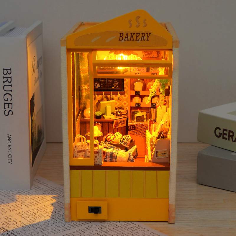 DIY หนังสือไม้ Nook ใส่ชั้นวาง - Model Kit Japan Shop บทวิจารณ์และราคา