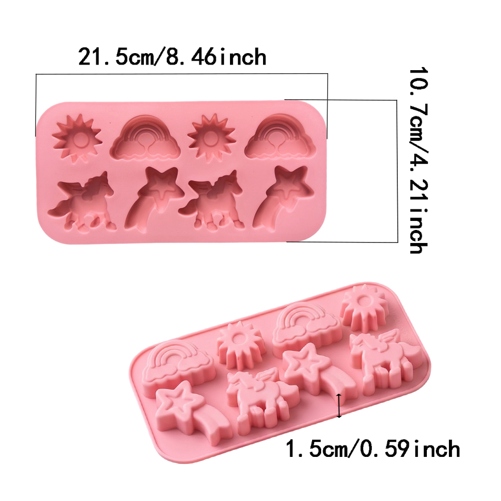 แม่พิมพ์ซิลิโคนทำขนม 8 ช่อง 1  - Model Kitchen Set บทวิจารณ์และราคา